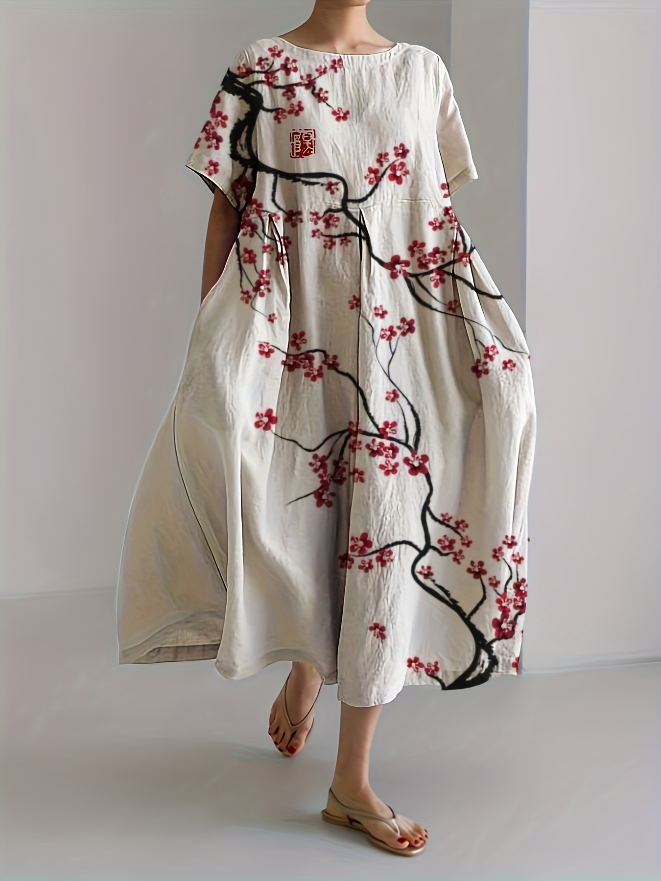 japanese casual dress Japanese Spring Dress 'Furawazu' L main image 0