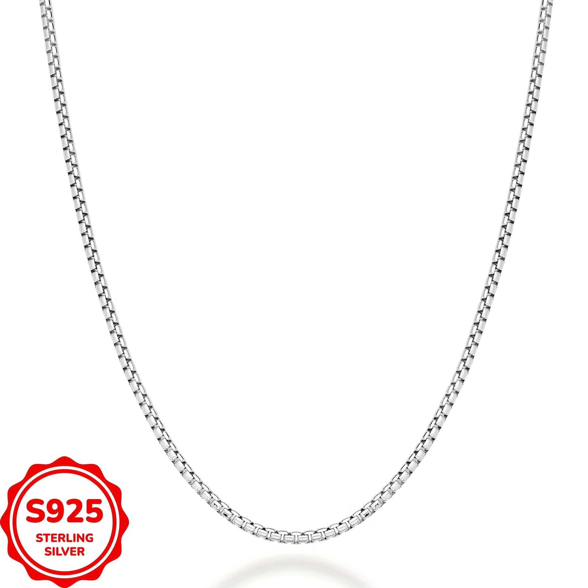 

925 Pure Silvery Hypoallergenic Necklace, Elegant And , Adjustable Neck Decoration, Gift , Birthday Gift, Anniversary, Graduation Gift, Christmas Gift, Comes With A Box