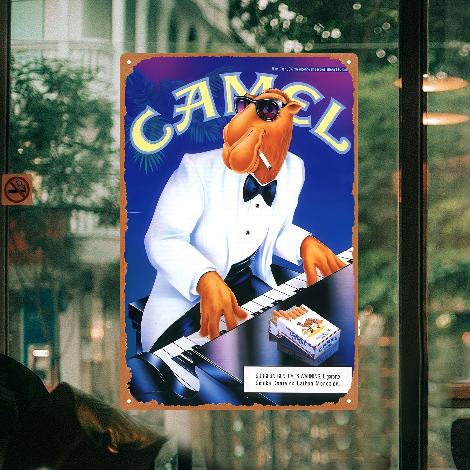 Vintage Joe Camel Iron Painting Retro Wall Art Decor 8x12inch | eBay