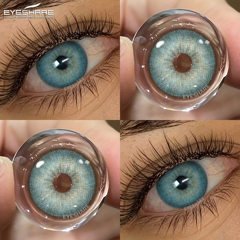     Series Large Diameter 14.5  & Gray/Brown Color-Blend   - Soft   38% Water Content, 1-Year Wear for Daily Use, Dating, Parties & Photos, Photo  , Natural-Looking Lenses,   Lenses