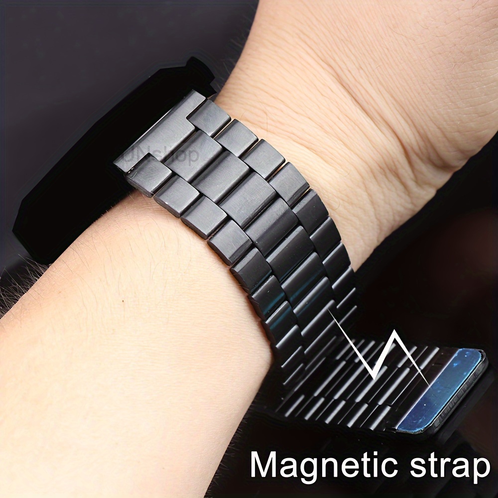 

Magnetic Stainless Steel Band For Samsung For Galaxy Watch, Huawei & More - Comfort Fit, Quick Release, Adjustable 22mm Strap