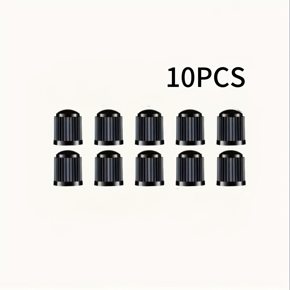 TEMU Set di 10 coperture per pneumatici in plastica - Coperture antipolvere per pneumatici, riflettente per valvole standard, adatte per sport e