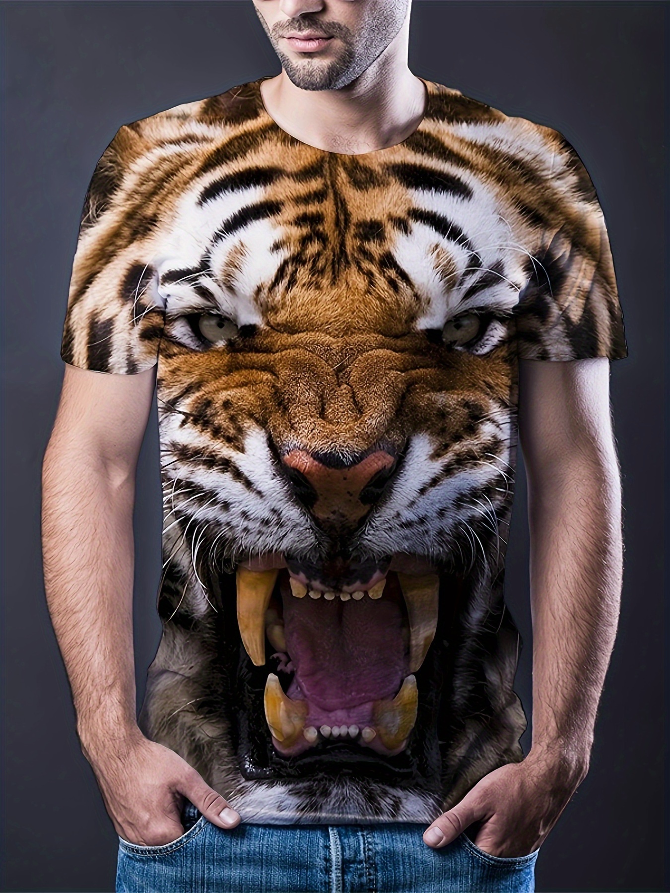 Playera animal print discount hombre