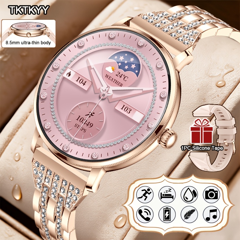Women's Ultra-thin Smartwatch with Wireless Calling, Elegant Design