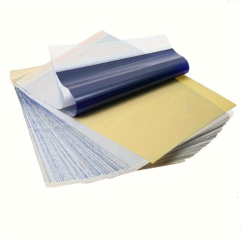 100pcs tattoo transfer paper tattoo stencil transfer paper for tattooing thermal stencil carbon copier paper compatible with tattoo supply