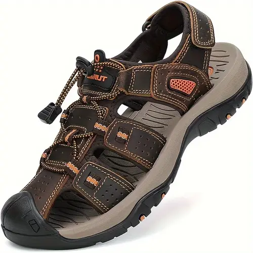 mens hiking sandals closed toe outdoor beach sandal waterproof sport fisherman sandals water shoes summer
