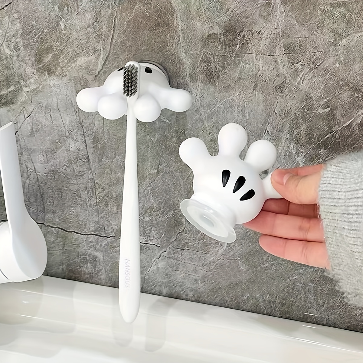 

-mounted Toothbrush - , No Needed, For ' Bathroom Organization, Christmas/halloween Decoration