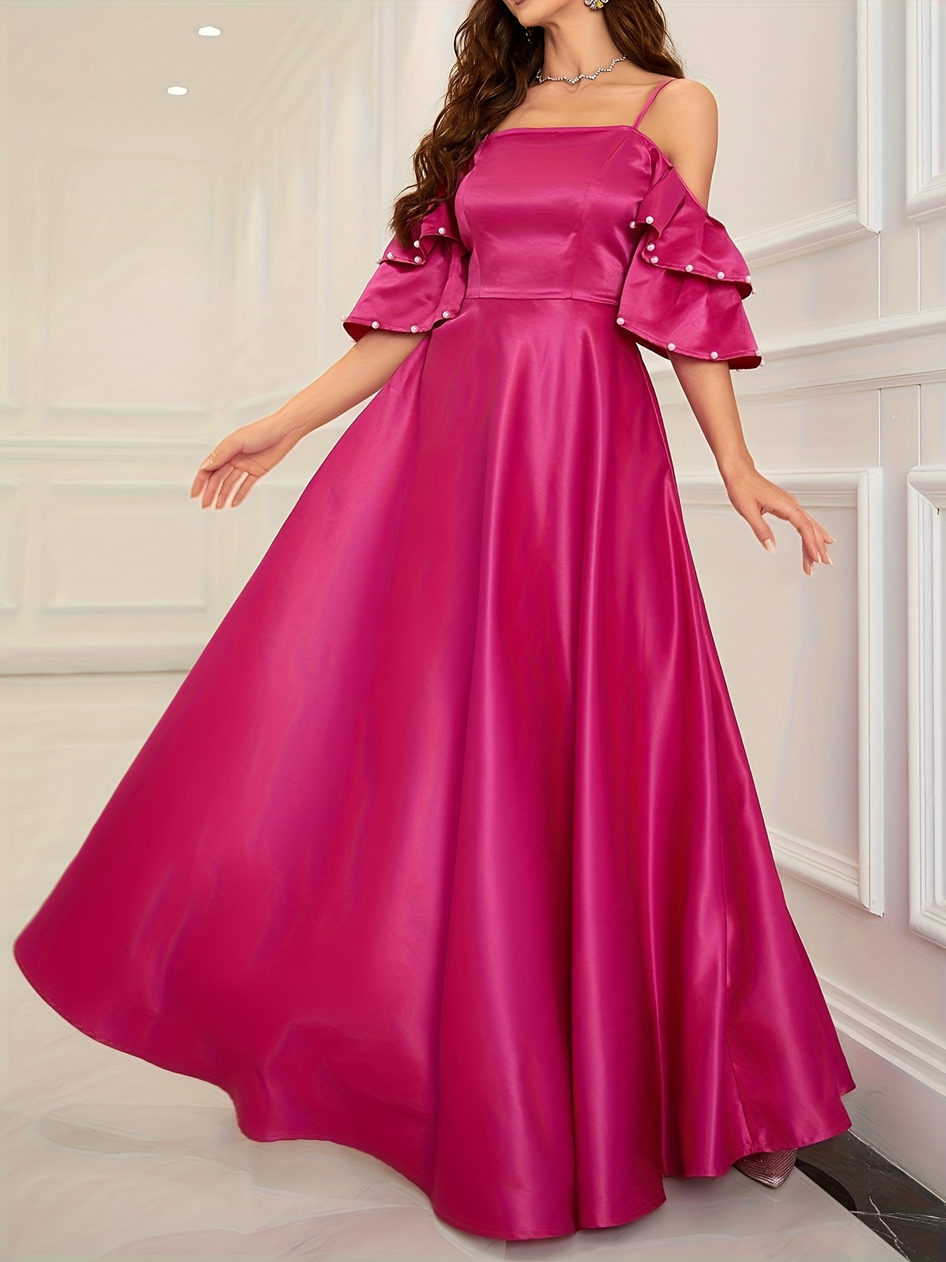 collar design dress In Perfect Order Pink Stripe Button Front Ruffle Midi Shirt Color:Black Snake contrast band detailing 06/24/26 Clarissa Bow Back Cocktail