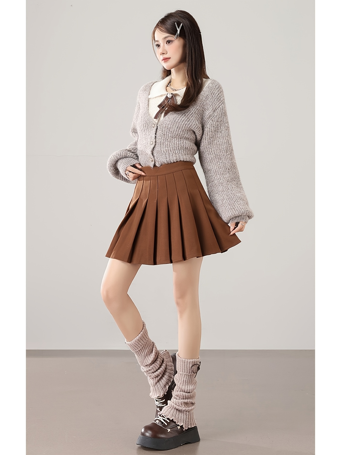 1913 retro academy style multicolor pleated skirt womens - Temu