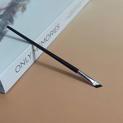 cepillo de cejas con cuchilla angulada y cerdas de nylon - punta elíptica para , ideal para arreglo de cejas y uso profesional - cepillo para agujas de