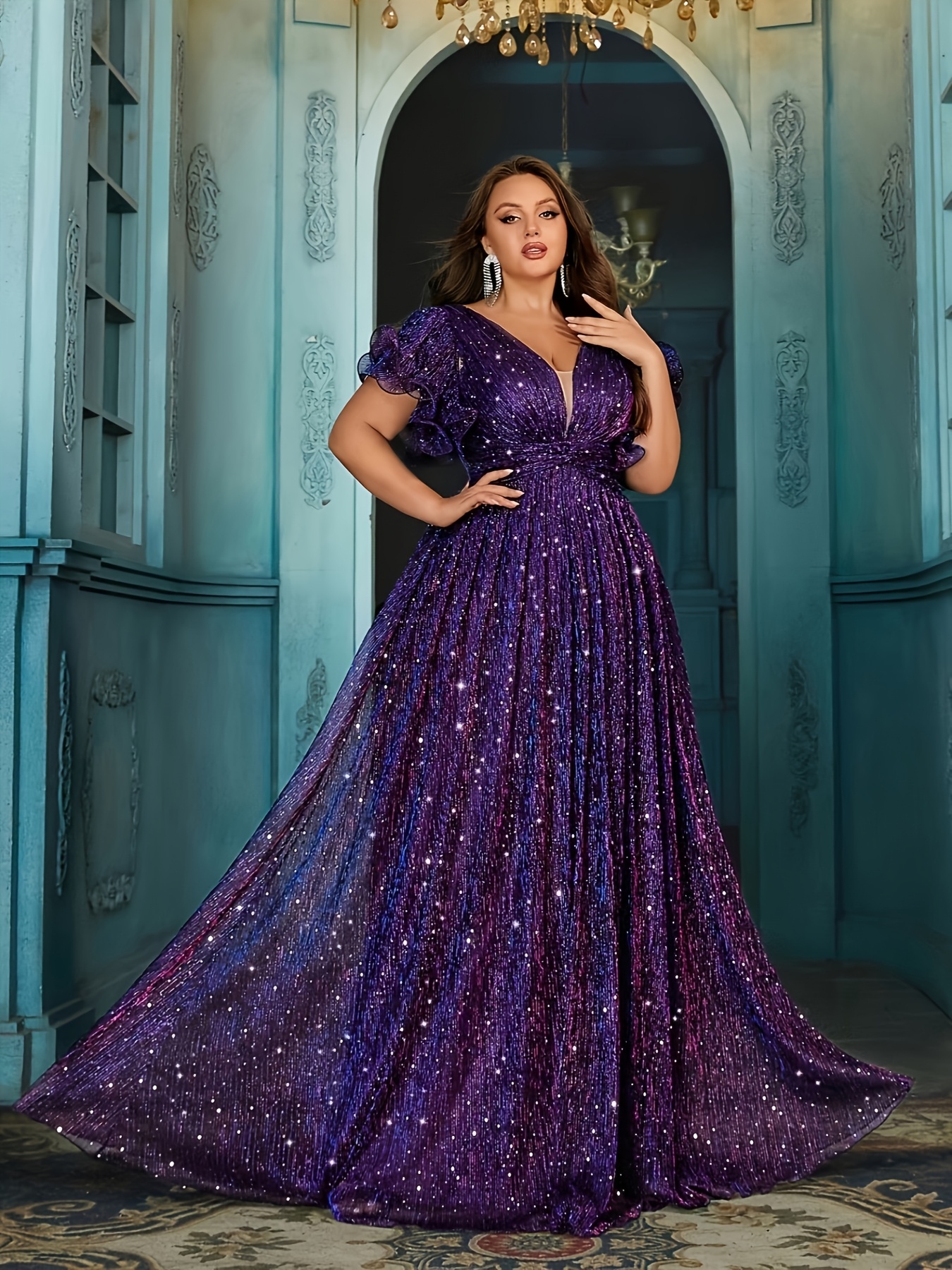 elegant long dresses Selinadress Luxury Shawl Long Evening Dress Formal Gowns – SELINADRESS Active Style:Dresses Does a funeral attire Material:American Black Cherry The sheer overlay adds