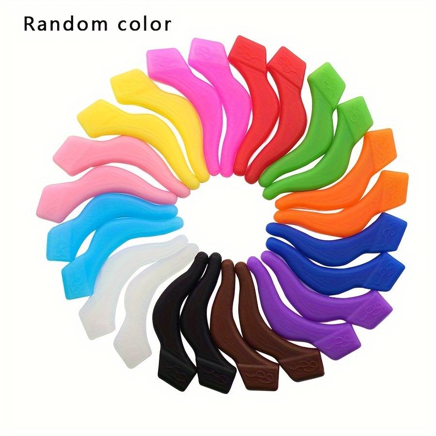 

10pcs Silicone Glasses Nose Pads And Ear Hooks For Glasses Anti-slip Sleeve Ear Clip To And Prevent Glasses From Falling Off