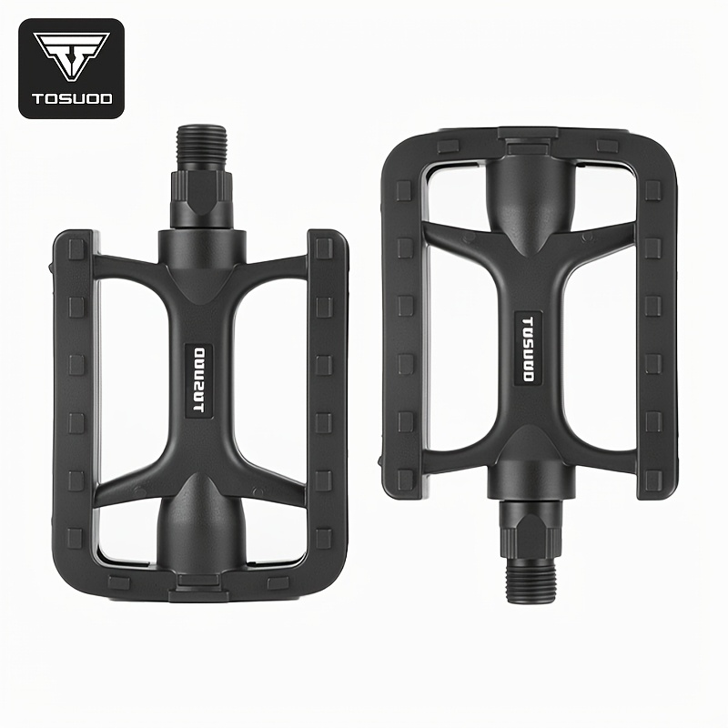 Image of Tosuod Bike Pedals Non-slip 1 Pair, Wide Flat Pedals With Grip For Mtb Road Bike Commuter