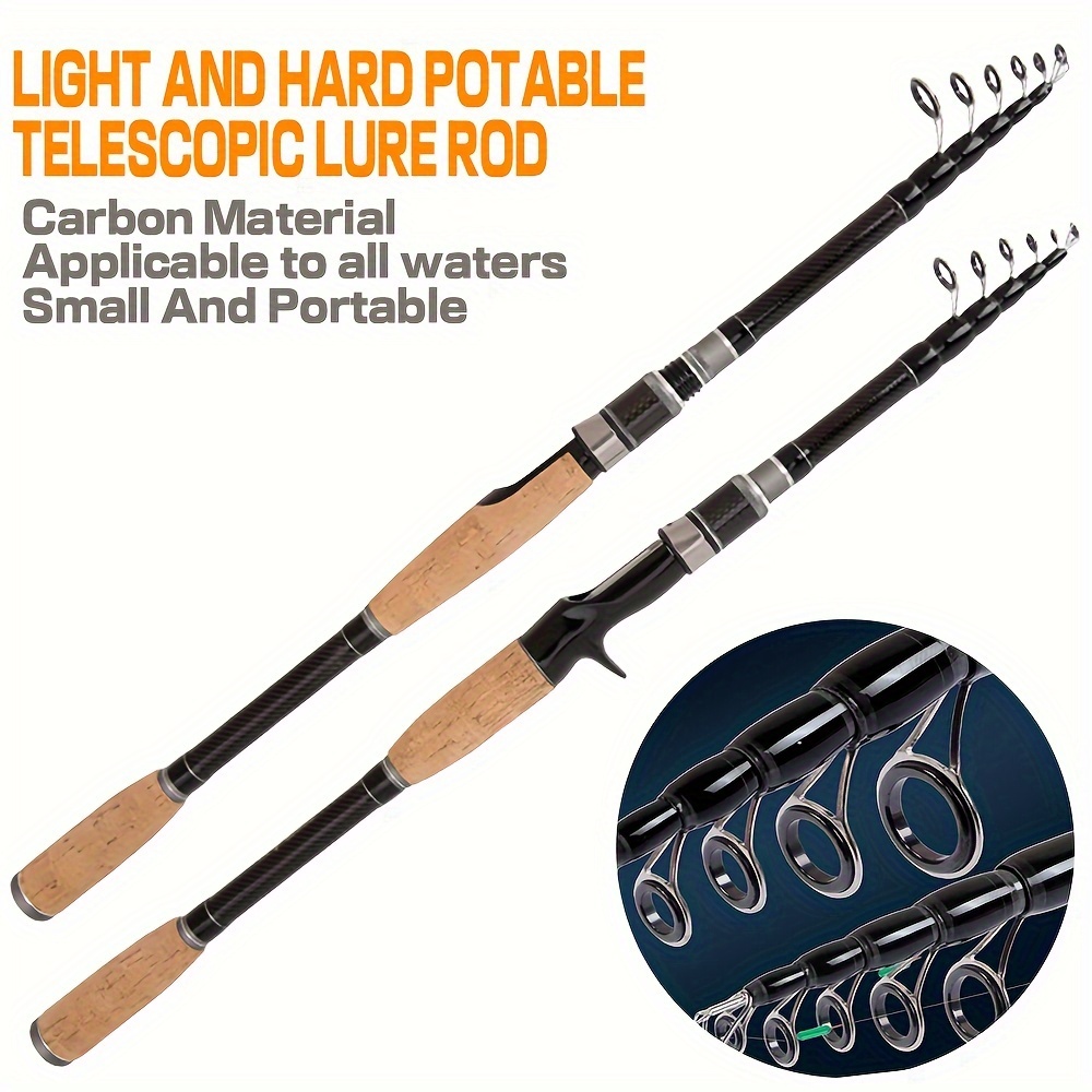 

Telescopic Fishing Rod With - High Carbon Fiber, Sensitive Tip For All , -3.0m/5.91ft-9.84ft