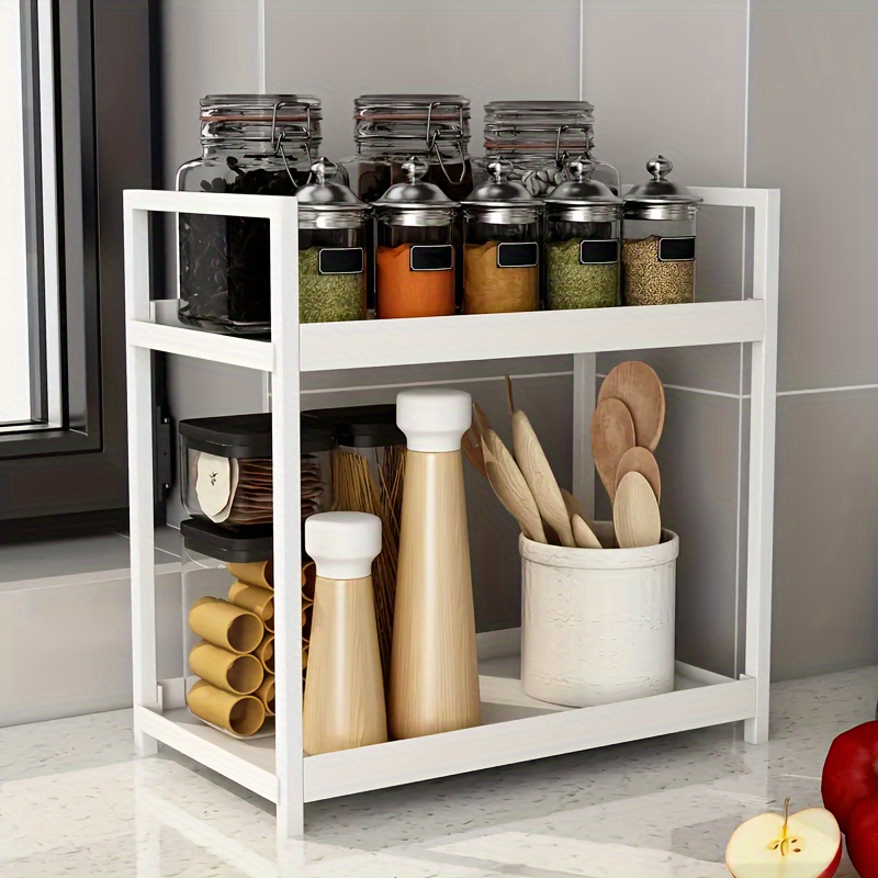 

Faridabio Iron Condiment - Countertop Organizer For Spices, , And Utensils - And