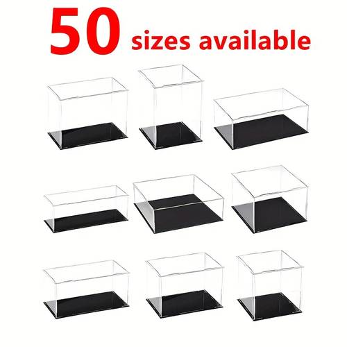 Large Size Protect Your Toy Figurines with This Transparent Display Box Building Block Storage Cabinet!