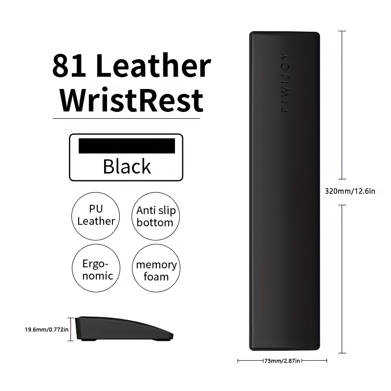 E-shop PIWIJOY 81 Tastatur-Handgelenkauflage – Ergonomische PU-Leder, wasserdichte Handstütze, weich & langlebig für Schreiben, Gaming, Büro und