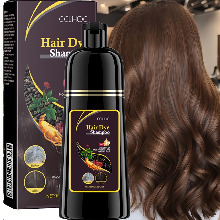 TEMU 3.38 Ounces Of A Shampoo And Hair Dye That Cleans And Colors Simultaneously, Providing , And Resulting In Shiny, , And Smooth Hair Minutes. Gentle, Non-damaging, Moisturizing, Controls Frizz