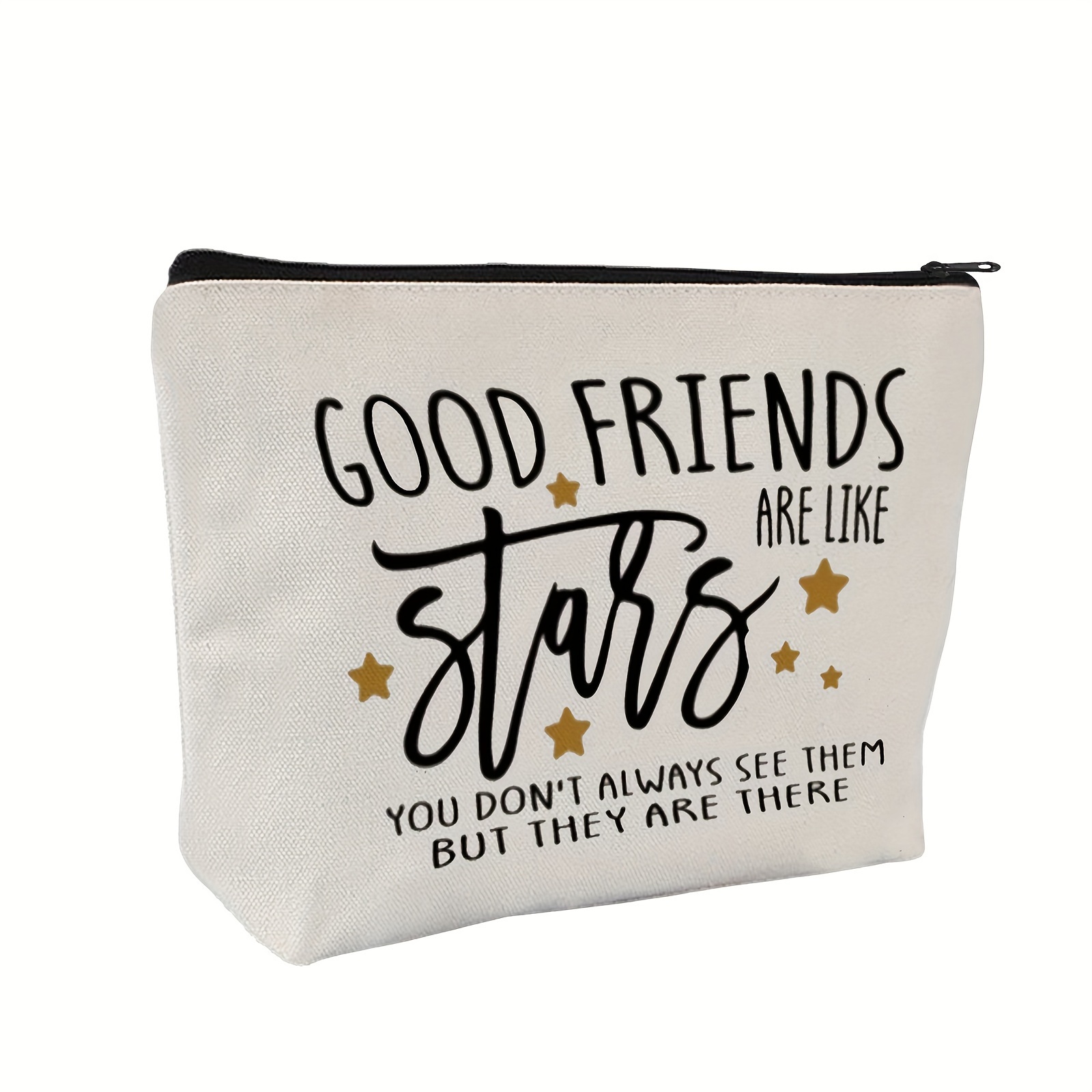 

Cosmetic Bag For - Unisex-adult Makeup Bag With Zipper, Non-waterproof, Unscented, Pouch With Inspirational Quote