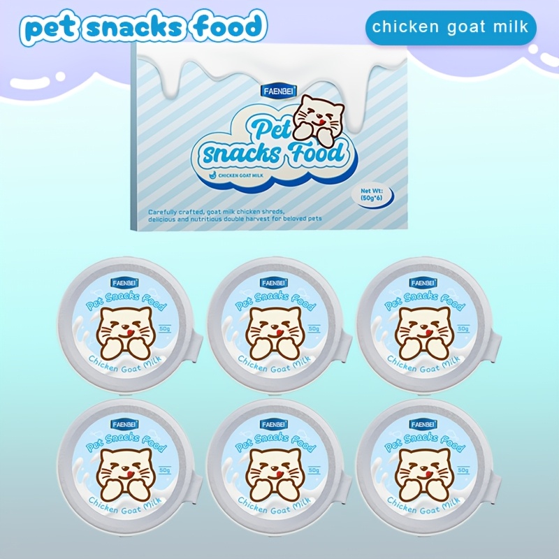 Treat Gift Box | 6 Aluminum Cans: Goat Milk & Chicken | Perfect Snack