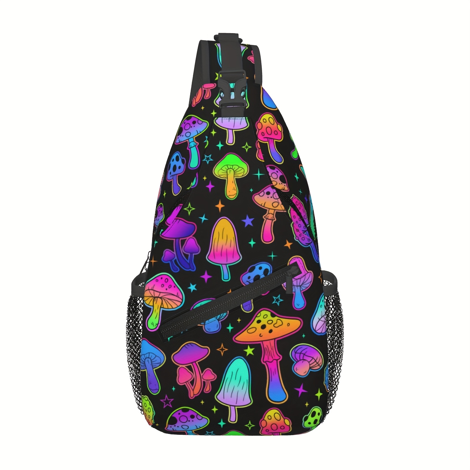 TEMU A Vibrant Crossbody Chest Bag Featuring A Neon , Perfect For Hiking. This Spacious And Stylish Shoulder Bag Is Durable And Versatile, Suitable