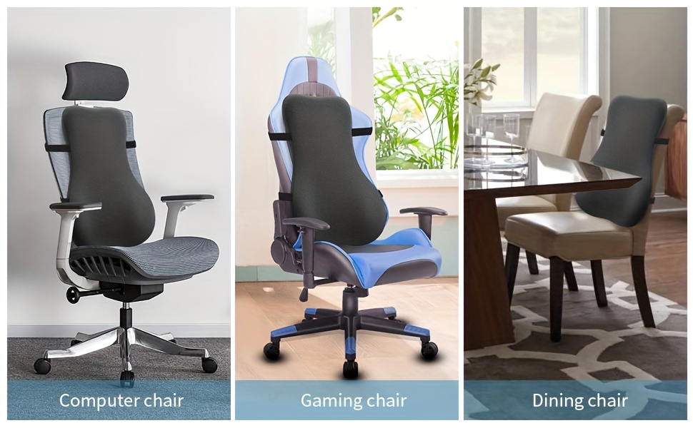 high back support pillow for office chair fully support the entire back relieve     waist support pillow for office chair computer recliner Product details 5