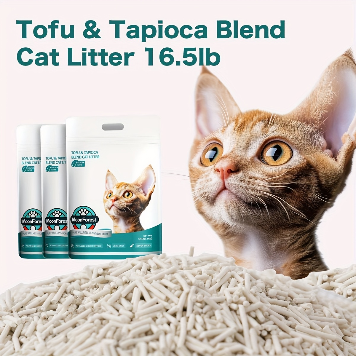 Tofu Litter, 1 Pack/3pack,kitty Litter, Quick Clumping , Kitten Litter, Boxes Cat Litter, A Ideal Partner For Automatic Litter Boxes, , Flushable Cat Litter