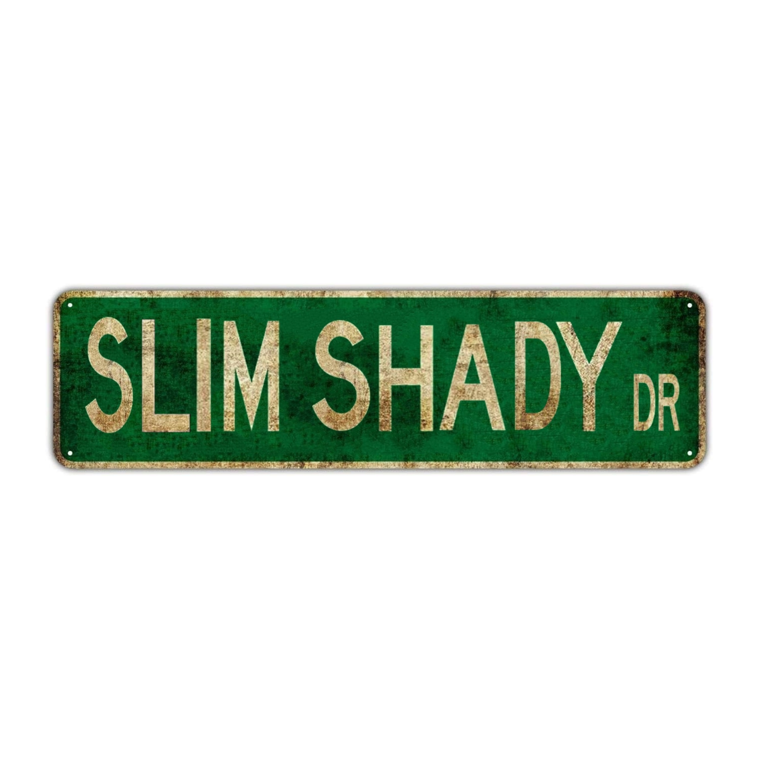 

1pc, Slim Shady Dr Metal Tin Sign (15.75"x3.94"/40x10cm) , Novelty Street Sign, Home Decor, Room Decor, Wall Decor, Restaurant Decor, Bar Decor, Cafe Decor, Garage Decor, Farmhouse Decor