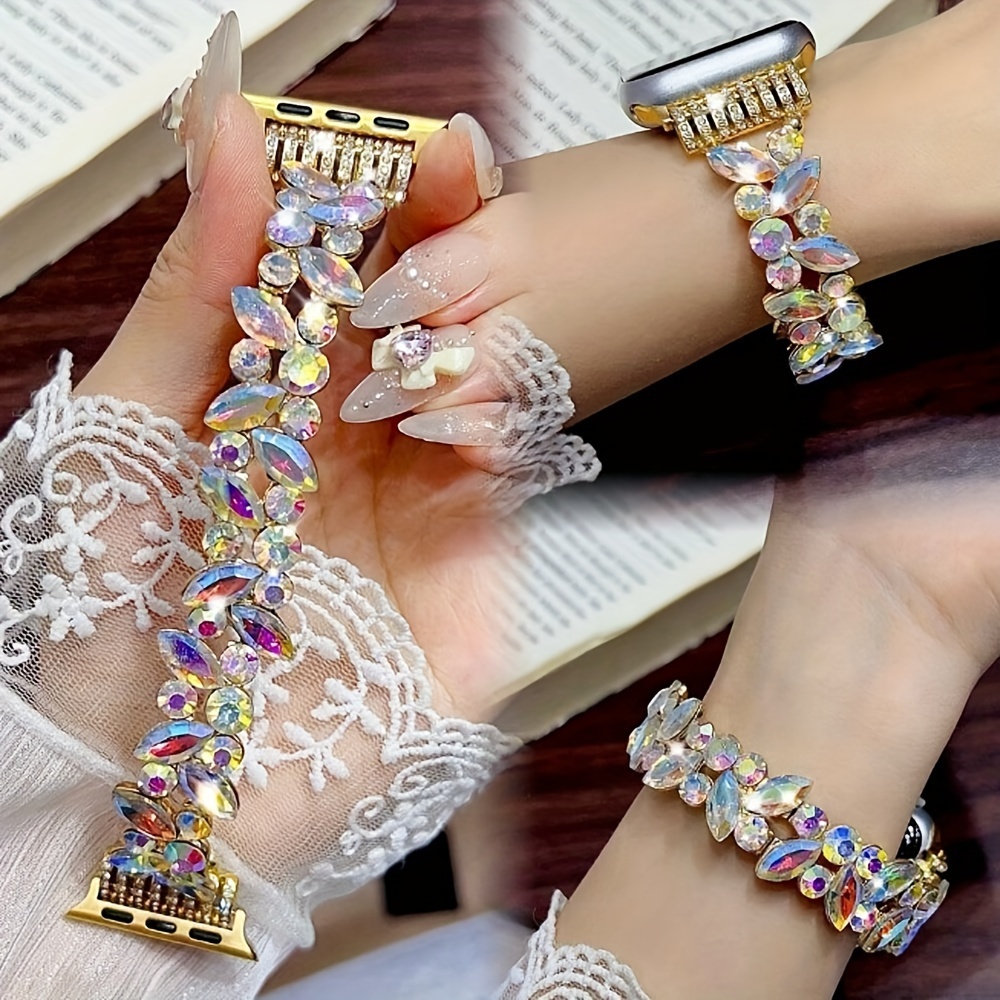 

Chain Becorative Bracelet Stylish Cute Girly For Apple Watch Band For Women 38mm 40mm 41mm 42mm 44mm 45mm 49mm, Strap For Apple Watch Ultra 9/8/7/6/5/4/3/2/1 Se