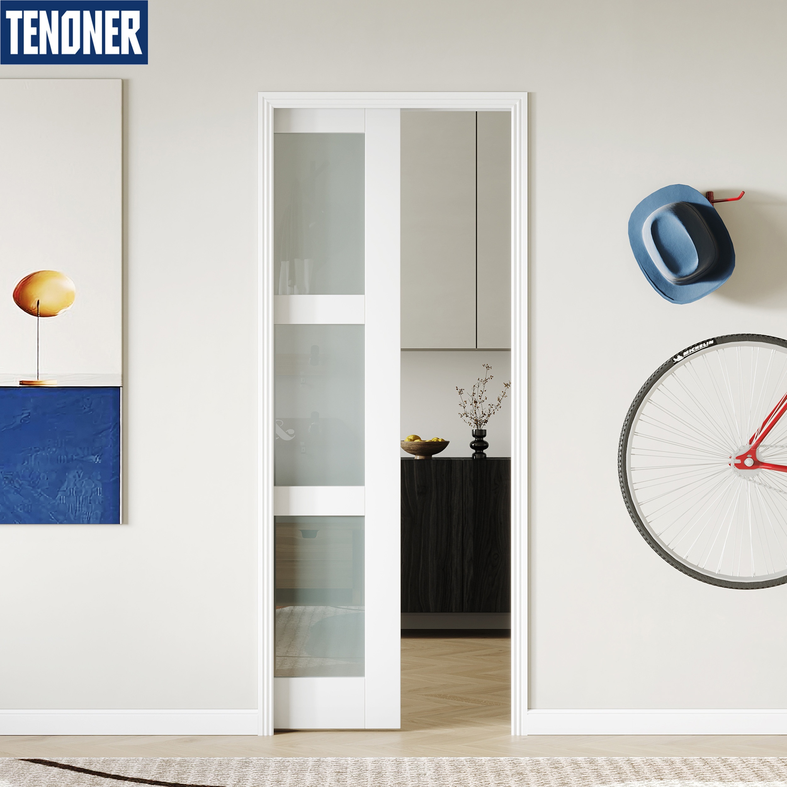 ARK DESIGN Blackout Door 36 In. X 80 In. Oak Vinyl PVC Accordion Door, Interior Folding Doors For Closet With Hardware Kit FD001-CH-36 - The Home Depot