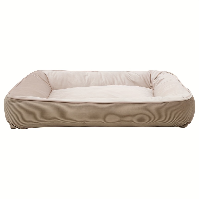 1pc corduroy thickened square pet nest medium large dog bed soft comfortable   universal Product details 8