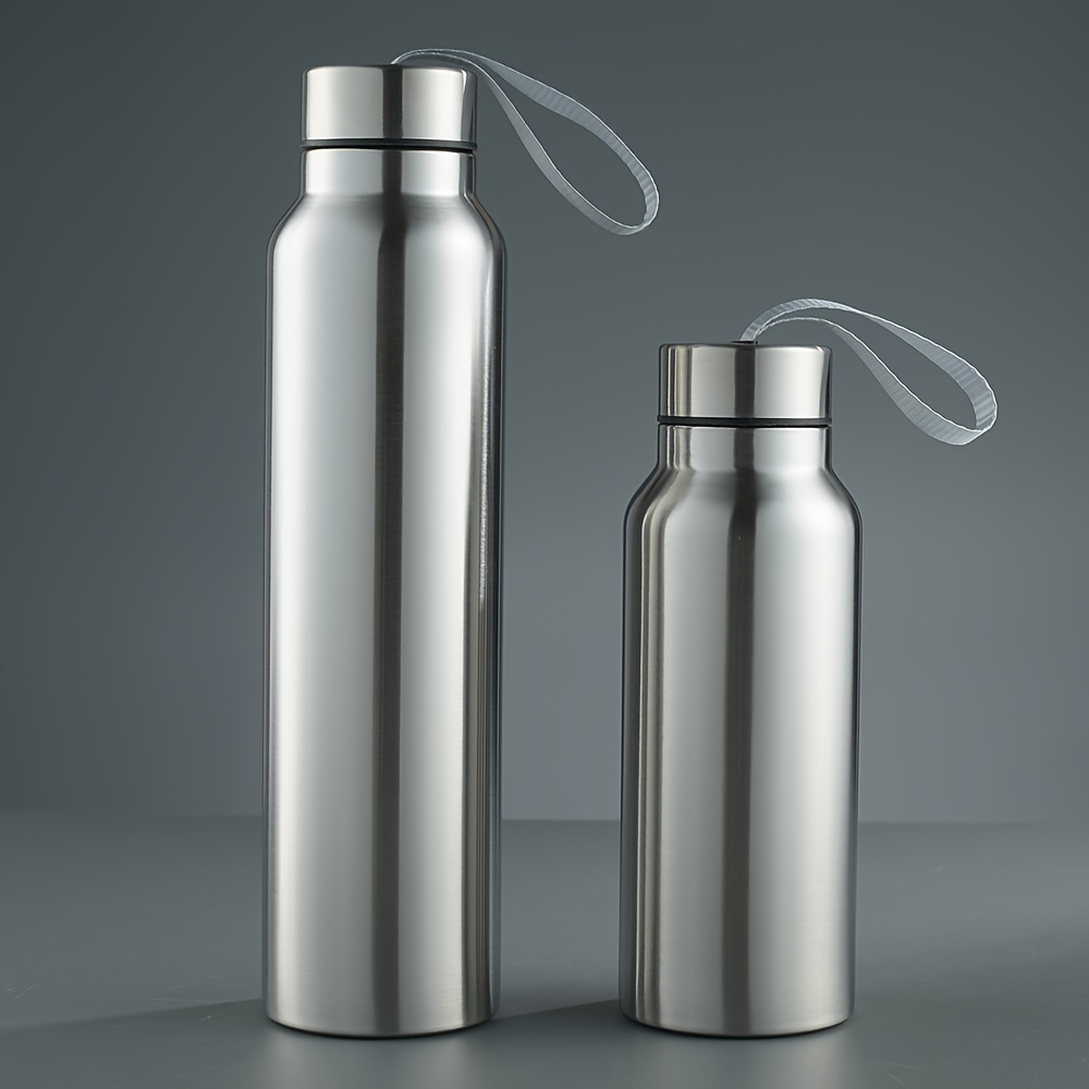 

Single-wall Stainless Steel Water Bottle: Perfect For Outdoor Activities - No Insulation, Suitable For Cold Water Only