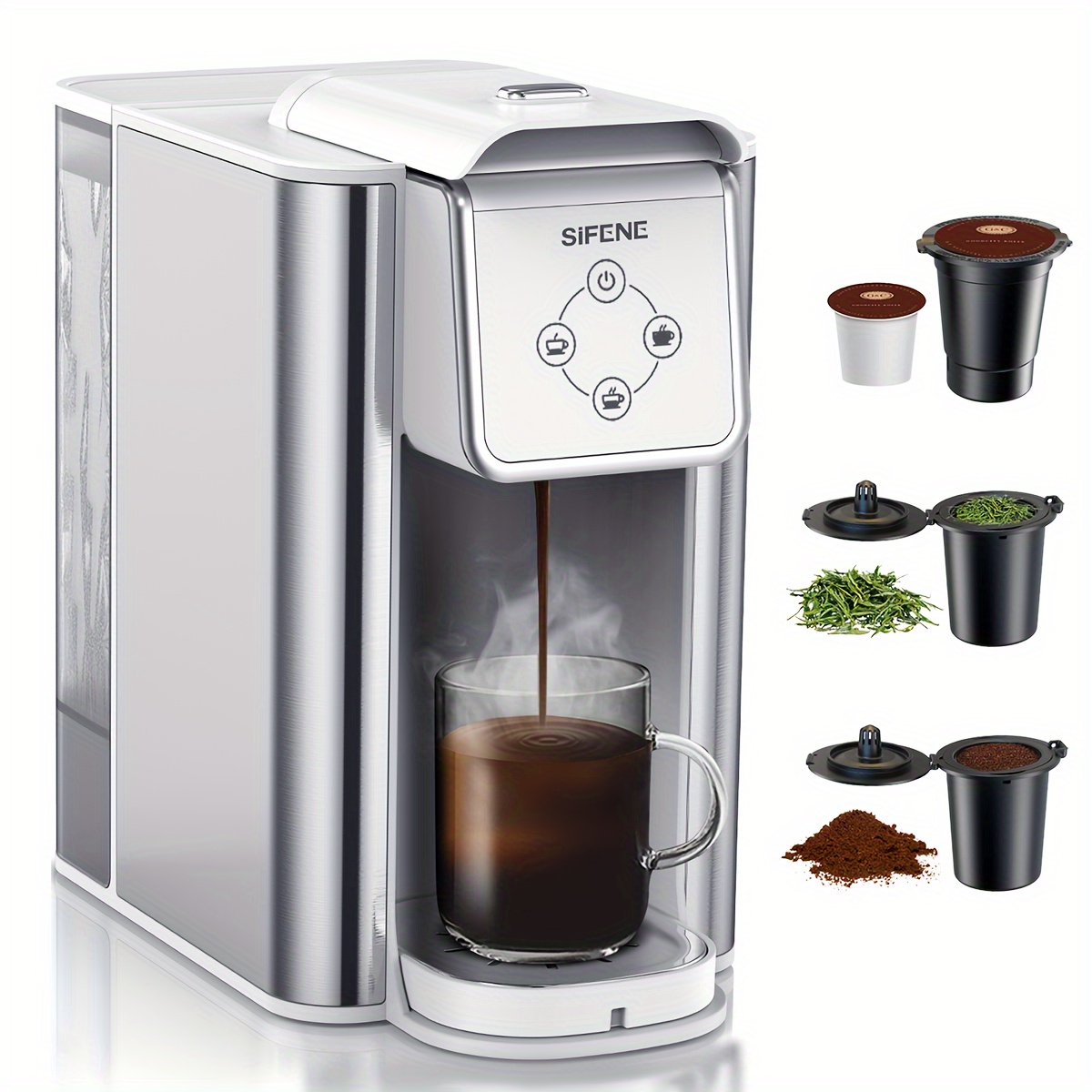 Cafetera Quanta QTCMC50 3 en 1 Rojo/Blanco/Negro – Aravera