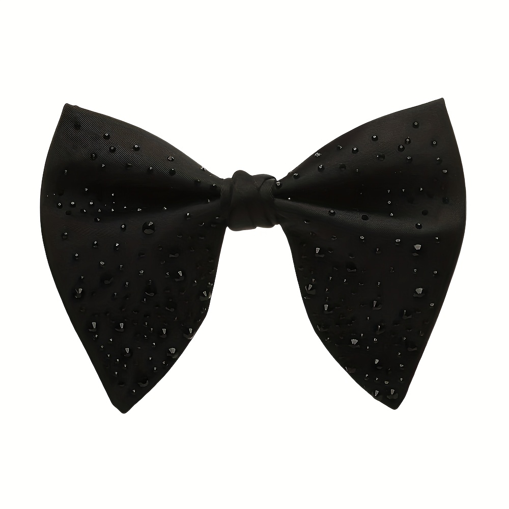 TEMU Men's Hot- Beaded Bow Tie, Essential For Banquets And Weddings, Featuring A Sparkling Hot- Design That Combines And Fashion, A High-end Suit Accessory