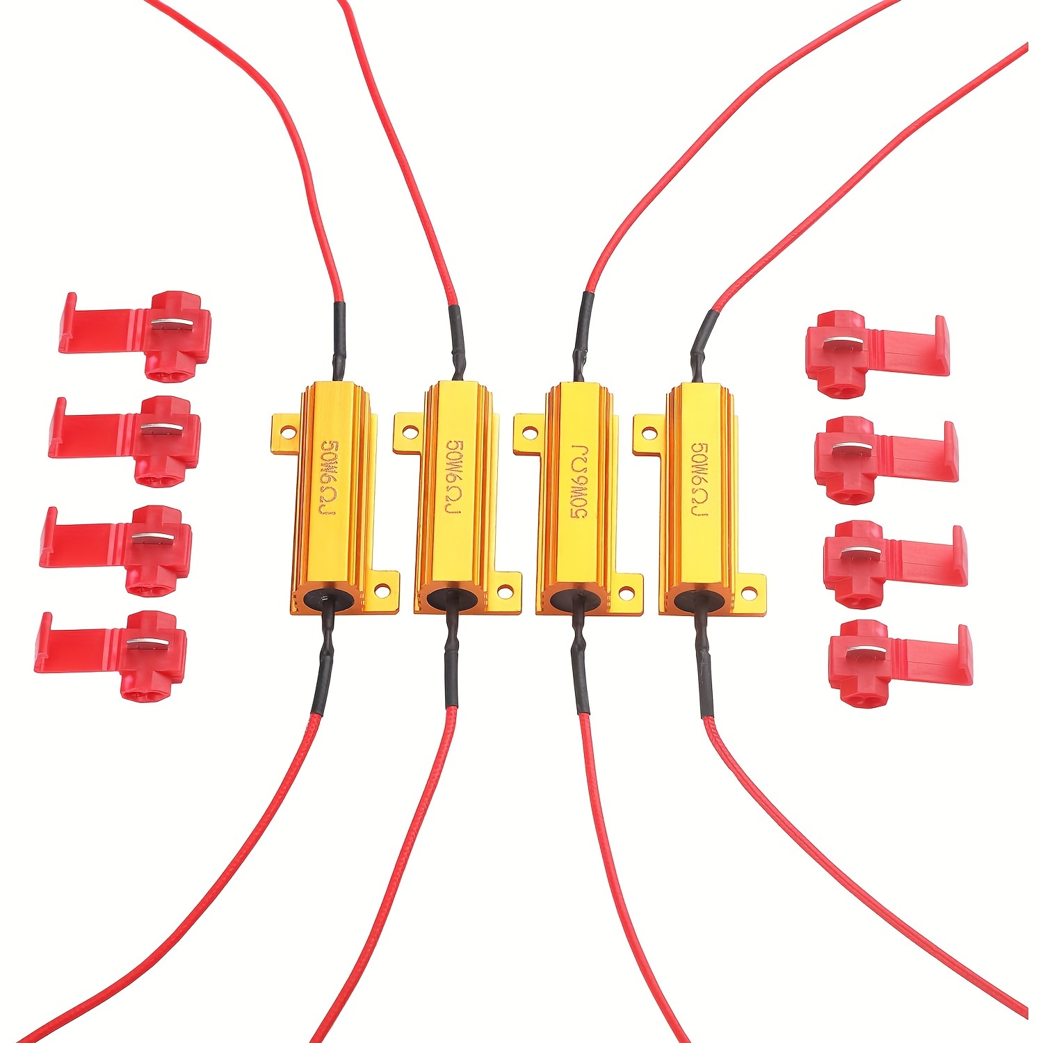 

4pcs 50w 6ohm Resistors For Fix Led Signal