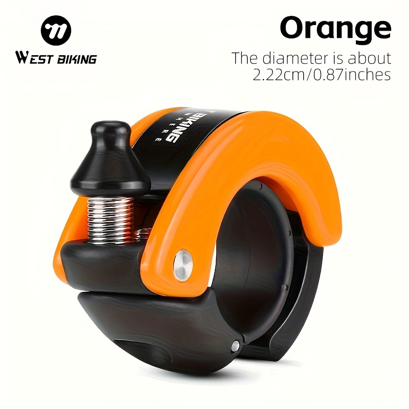 West Biking Bicycle Bell Mtb Road Bike Hidden Bell Bicycle Handlebar Bell Mini Bicycle Ring Bicycle Additions