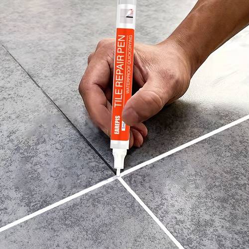 3pcs tile grout pen wall grout marker non erasable marker white filler suitable for tile floors and bathroom grout repair