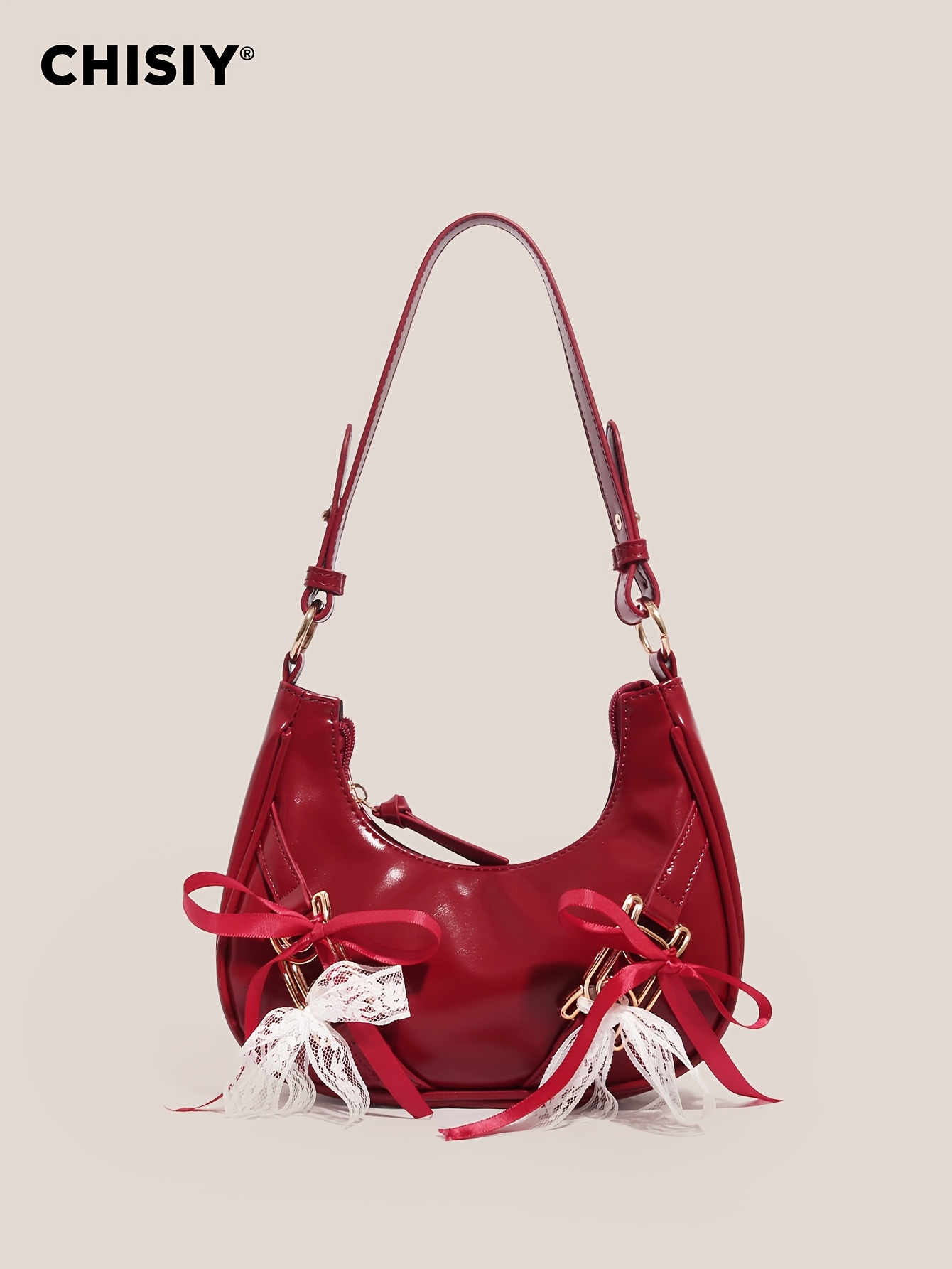 womens handmade bag bow knot metal rope - Temu Oman display picture 1