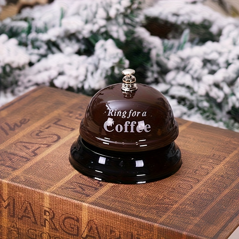 TEMU Cadeau pour Étudiant, Sonnette de pour Comptoir de Bar en Métal Jaune-Rose et , Sonnette à Anneau pour Restaurant et Bar, Sonnette d' à à ,