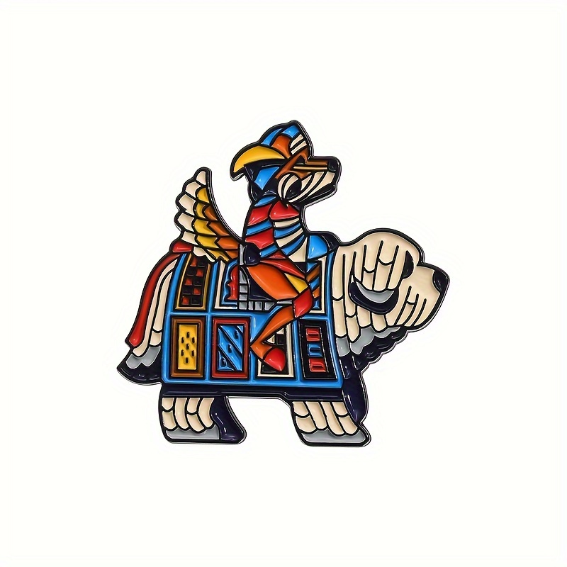 Image of Flixblany Cute Alloy Brooch Pin, Cartoon Enamel Lapel Badge, No Plating, Accessory For Backpacks, 1pc