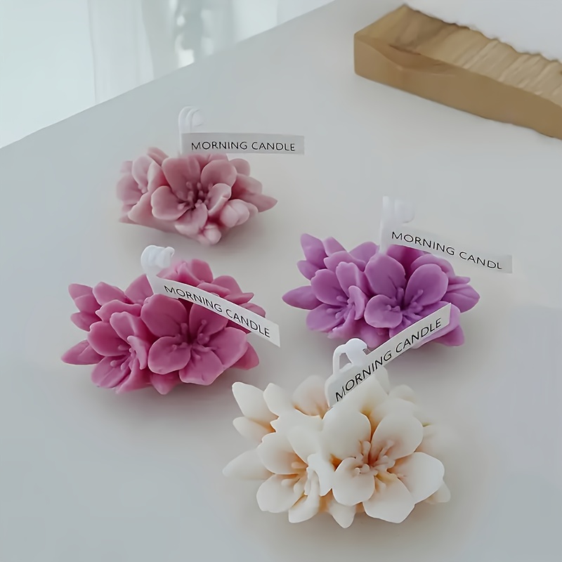 TEMU Stampo in silicone per candela a forma di tridimensionale, stampo in silicone per decorazioni