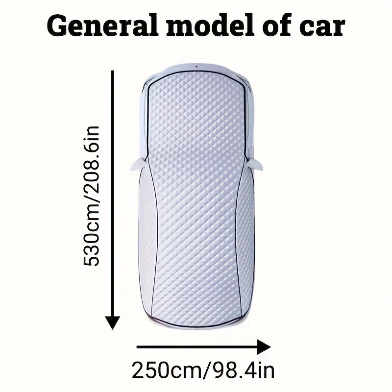 1pc heavy duty oxford cloth all weather cover compatible for suvs pickup fit   rain dust windproof car cover with off outdoor vehicle storage shield Product details 8