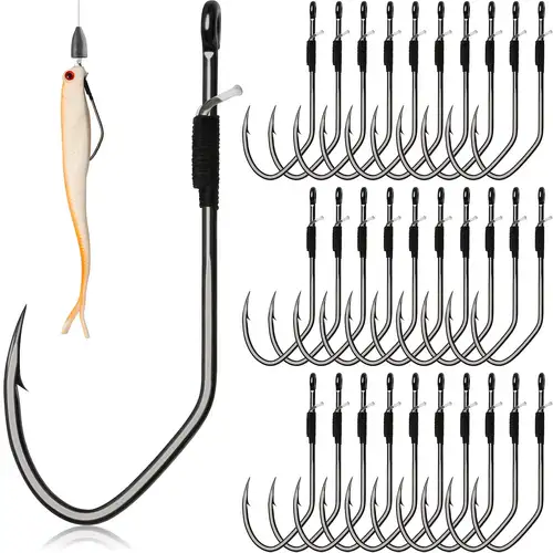 3 0 weedless fish hooks Zappu Zero Inch Wacky Hook 1/16OZ Super sharp hook point and reinforced weedless Southbend Weedless Sproat Fishing Hooks