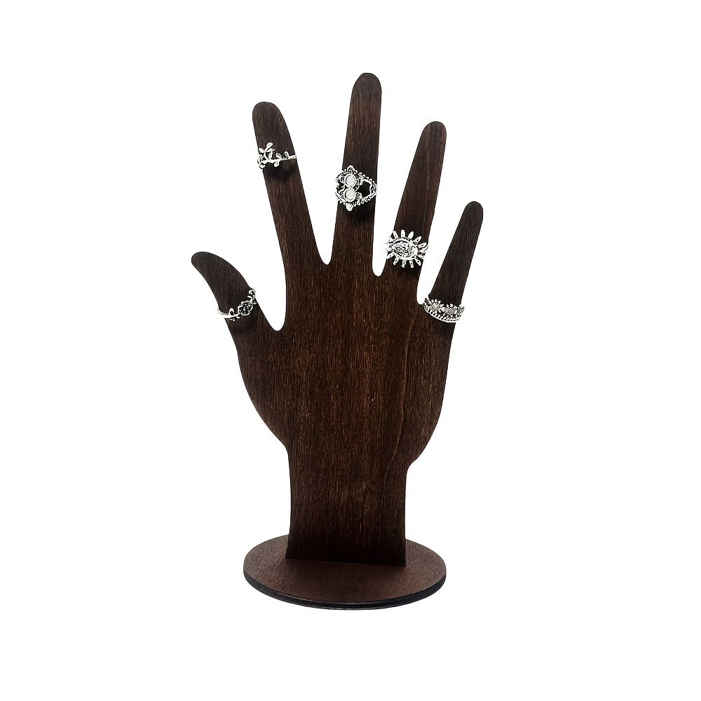 Fashionable Palm-shaped Jewelry Storage Box - Perfectly Suitable For Displaying Earrings, Necklaces, Rings, And Bracelets - An Ideal Gift , Wooden Craft, Jewelry Boxes