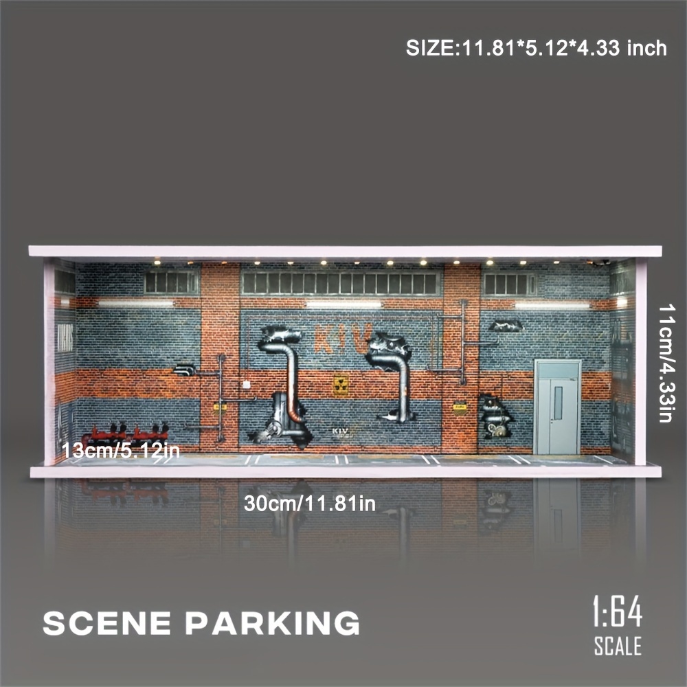 ☆ 1/64 Garage Item M 1/64 garage factory warehouse repair house building diorama