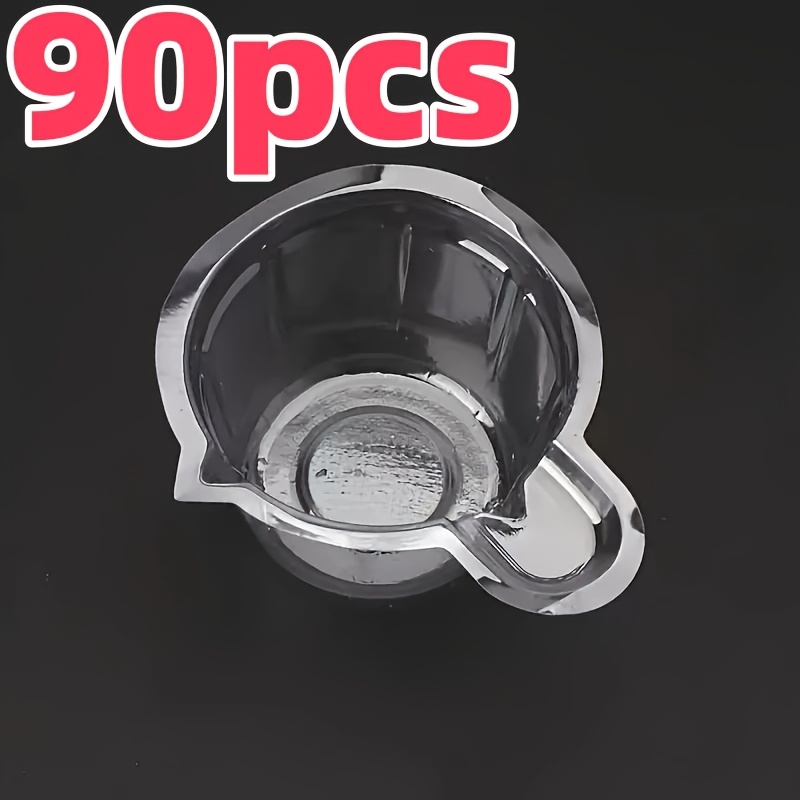90pcs Disposable Plastic Mixing Cups | Suitable For Epoxy, Jewelry Making, And Painting - Transparent Measuring Cups, Precise Mixing And Pouring