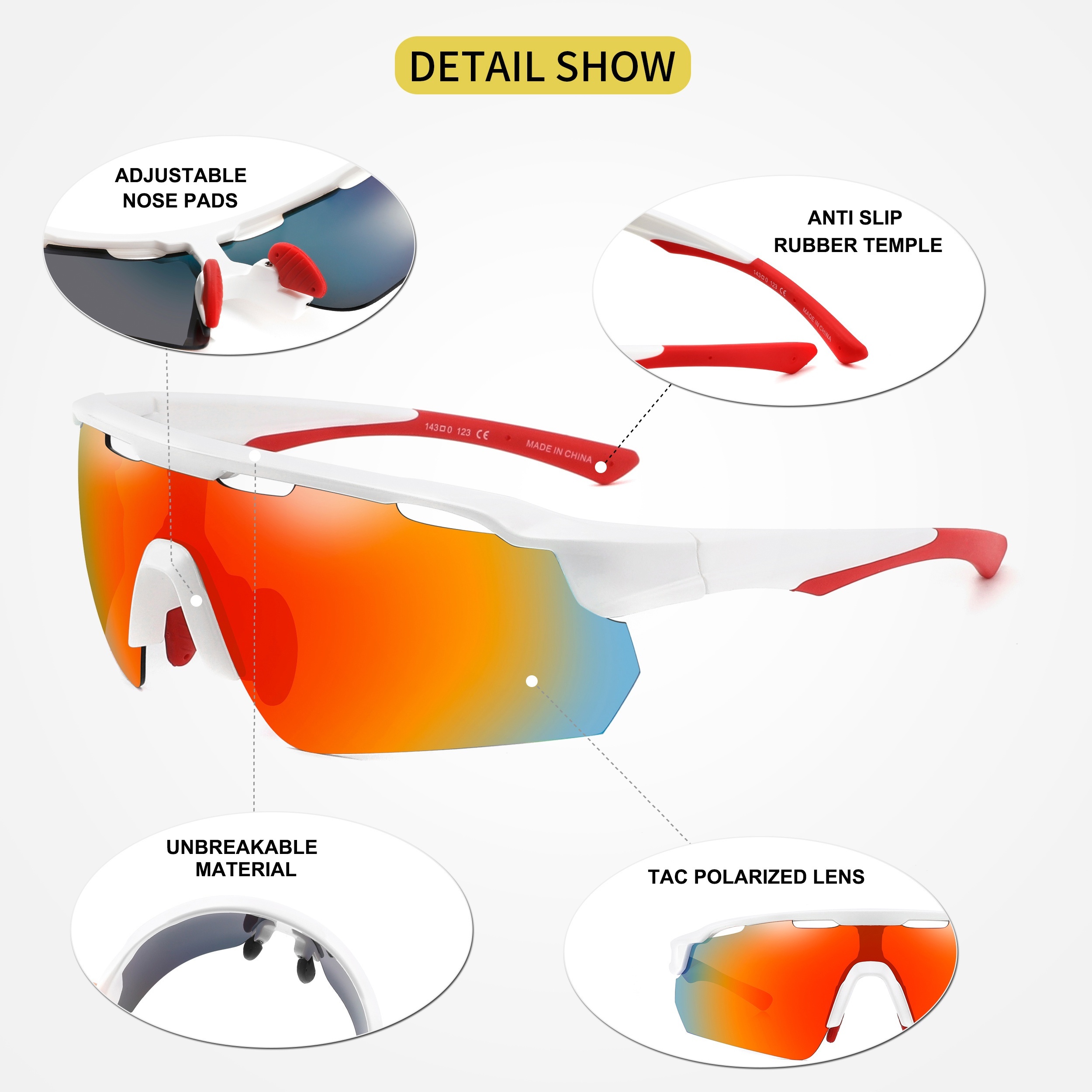 Premium Trendy Cool Fantasy Wrap Around Sunglasses For Men Women Outdoor  Sports Vacation Travel Cycling Running Golf Hiking Supply Photo Prop, Shop  The Latest Trends