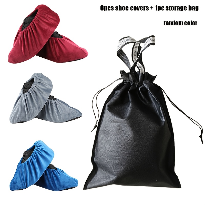 TEMU Copriscarpe Riutilizzabili Antiscivolo - , Protettori per Morbidi e Lavabili, Pantofole da Casa, Scarpe da Interno, Set Multicolore, Protezione