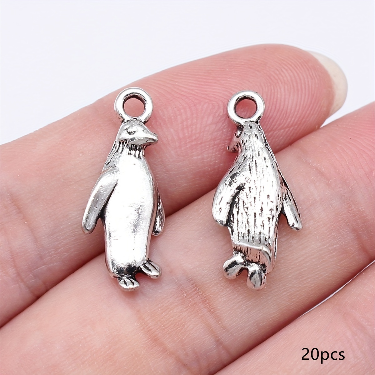 10/20pcs 3d Charm Pendants, Antique Silvery Marine Animal Charms, Handmade Diy Earrings Necklace Bracelet Jewelry Accessories, Keychain Pendant, 23x10mm