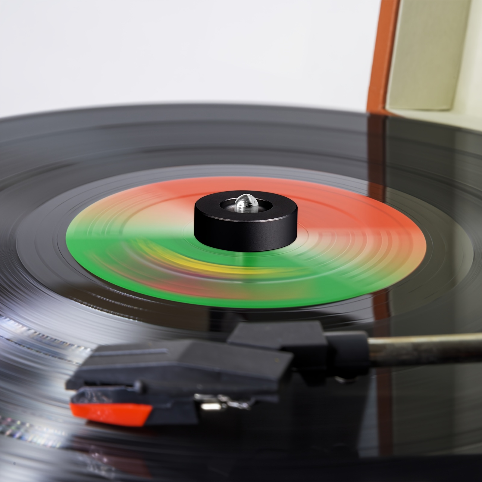 45 rpm Record Adapter Black Color Dome solid Aluminum for 7 Inch Vinyl Records